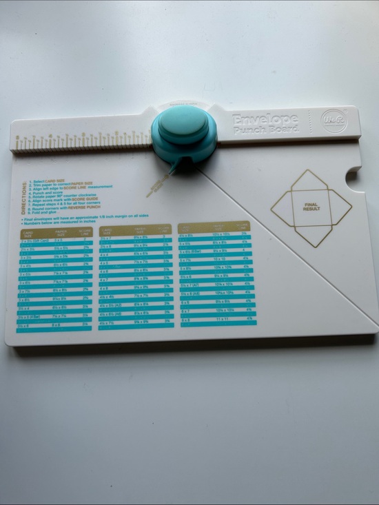 We R Memory Keepers Other - We R Memory Keepers Envelope Punch Board